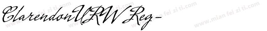 ClarendonURW Reg字体转换